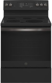 JB735FPDS GE 30 Inch Electric Range with Convection and Air Fry - 5.3 cu. ft. Black Slate