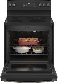 JB735FPDS GE 30 Inch Electric Range with Convection and Air Fry - 5.3 cu. ft. Black Slate-2