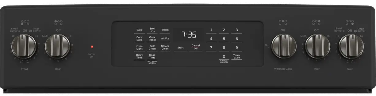 JB735FPDS GE 30 Inch Electric Range with Convection and Air Fry - 5.3 cu. ft. Black Slate-3