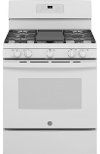 JGB660DPWW GE 30 Inch Gas Range with Griddle - 5 cu. ft., White