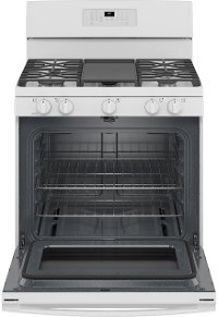 JGB660DPWW GE 30 Inch Gas Range with Griddle - 5 cu. ft., White-3