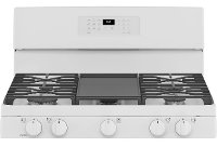 JGB660DPWW GE 30 Inch Gas Range with Griddle - 5 cu. ft., White-5