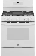 JGB660DPWW GE 5 cu ft Gas Range - White