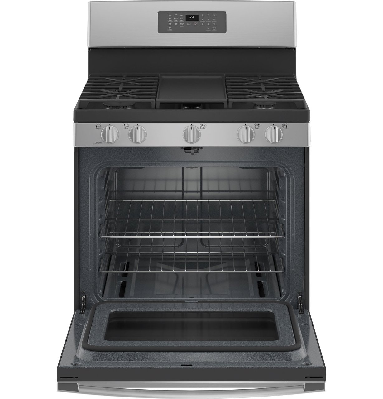 JGB660SPSS GE 30 Inch Gas Range with Griddle - 5 cu. ft., Stainless Steel-3