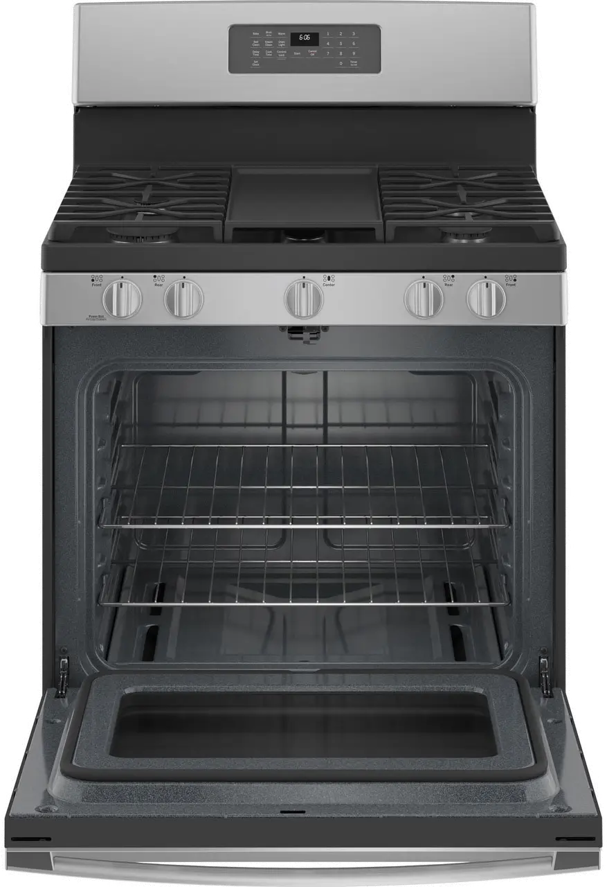 JGB660SPSS GE 30 Inch Gas Range with Griddle - 5 cu. ft., Stainless Steel-3