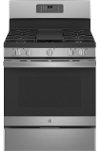 JGB660YPFS GE 30 Inch Gas Range with Griddle - 5 cu. ft., Fingerprint Resistant Stainless Steel