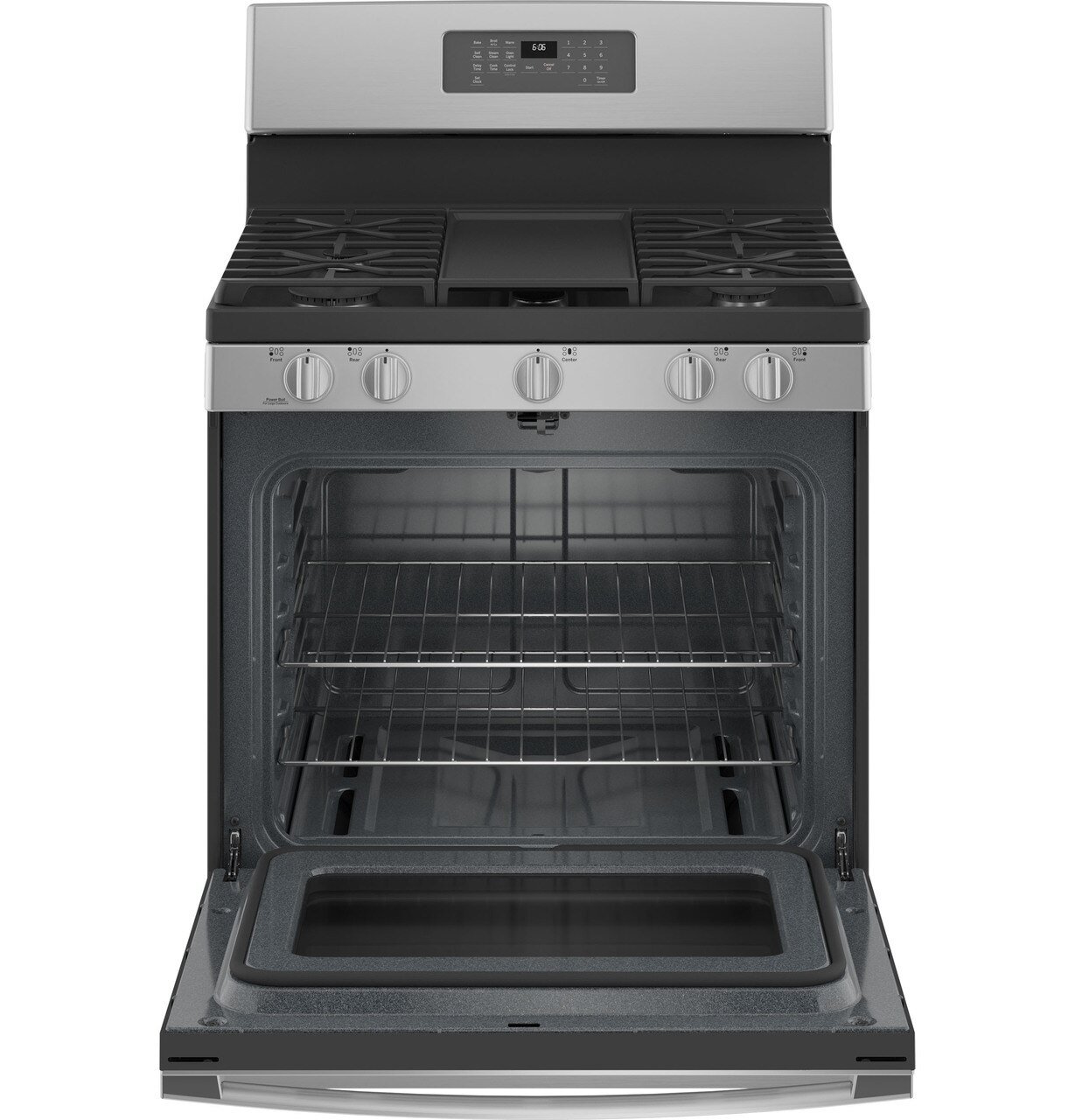 JGB660YPFS GE 30 Inch Gas Range with Griddle - 5 cu. ft., Fingerprint Resistant Stainless Steel-3