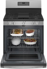 JGB660YPFS GE 30 Inch Gas Range with Griddle - 5 cu. ft., Fingerprint Resistant Stainless Steel-4