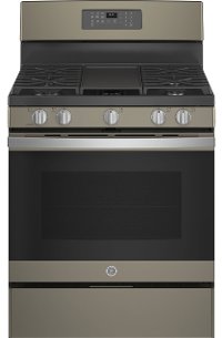 JGB660EPES GE 30 Inch Gas Range with Griddle - 5 cu. ft., Fingerprint Resistant Slate