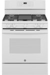 JGB735DPWW GE 30 Inch Gas Range with Convection and Air Fry - 5 cu. ft. White