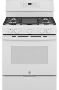 JGB735DPWW GE 30 Inch Gas Range with Convection and Air Fry - 5 cu. ft. White-2