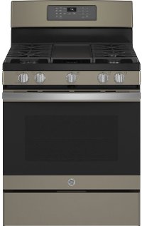 JGB735EPES GE 30 Inch Gas Range with Convection and Air Fry - 5 cu. ft. Slate