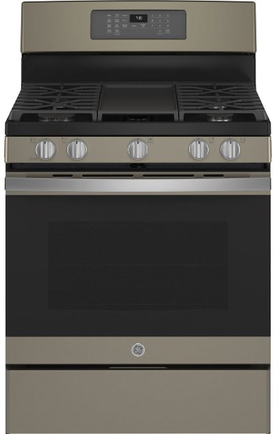 JGB735EPES GE 30 Inch Gas Range with Convection and Air Fry - 5 cu. ft. Slate