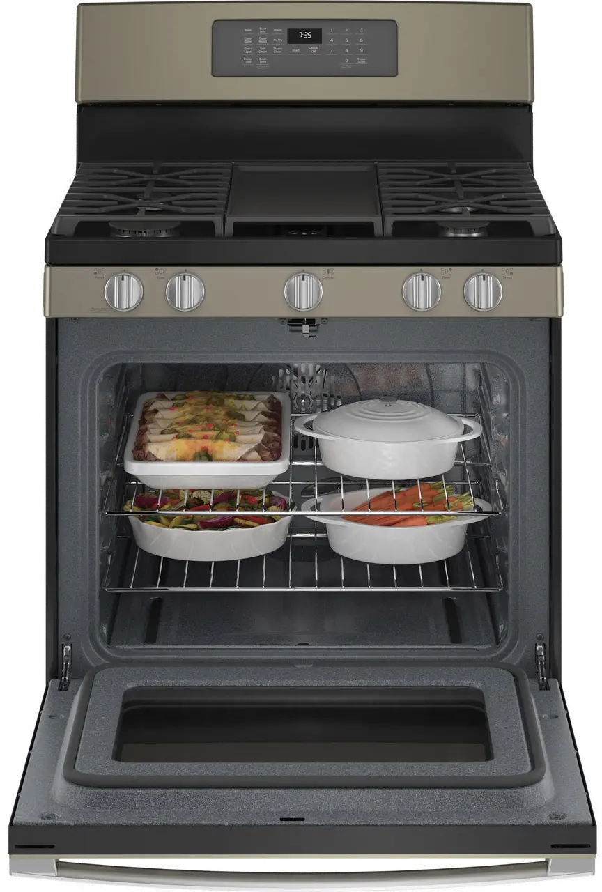 JGB735EPES GE 30 Inch Gas Range with Convection and Air Fry - 5 cu. ft. Slate-2