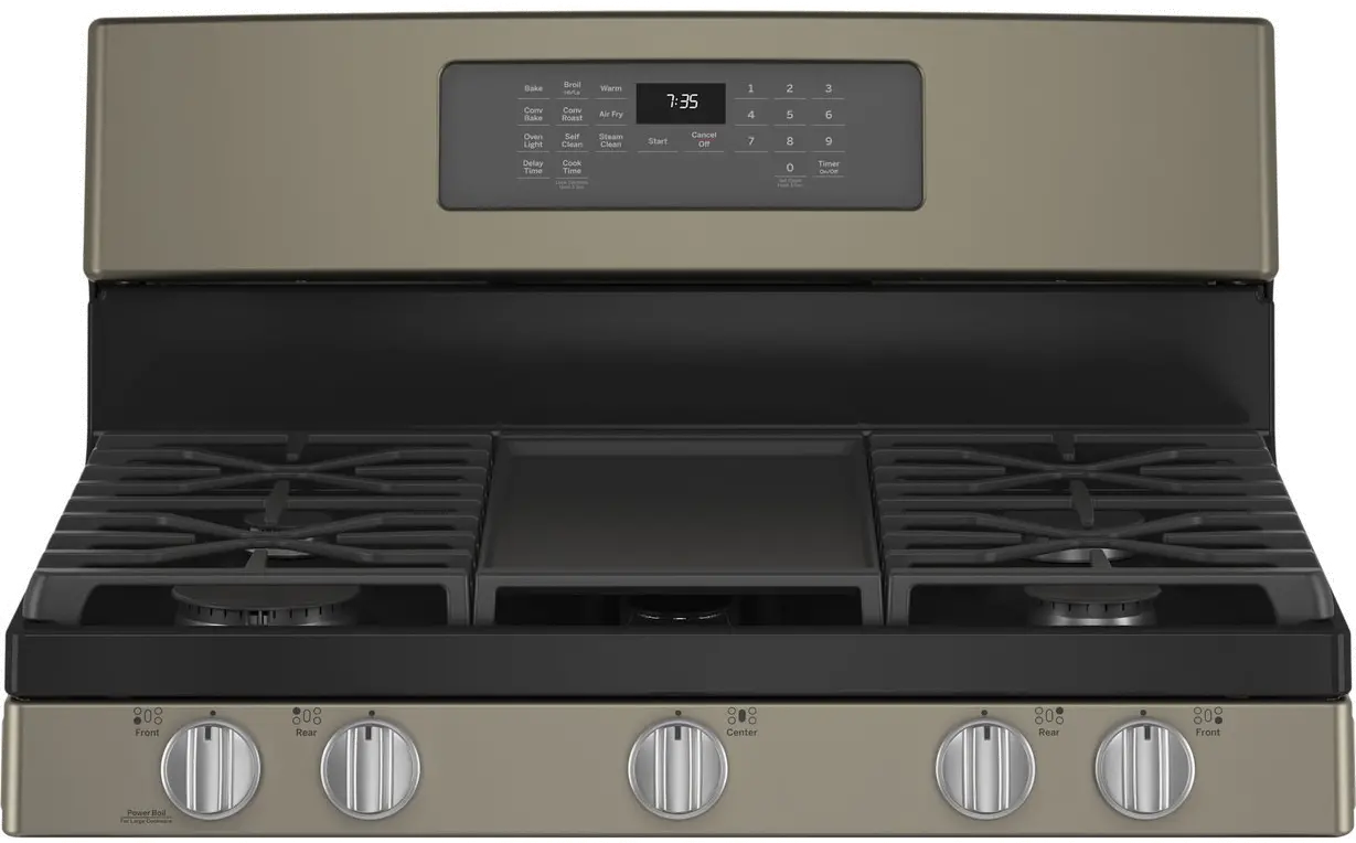 JGB735EPES GE 30 Inch Gas Range with Convection and Air Fry - 5 cu. ft. Slate-3