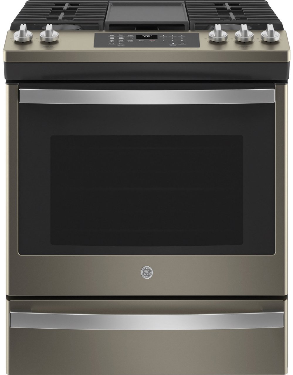 JGS760EPES GE 30 Inch Slide In Gas Range with Convection and Air Fry - 5.6 cu. ft. Fingerprint Resistant Slate-1