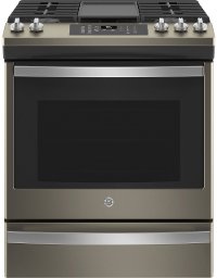 JGS760EPES GE 30 Inch Slide In Gas Range with Convection and Air Fry - 5.6 cu. ft. Fingerprint Resistant Slate