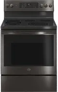 PB935BPTS GE Profile Smart Electric Range with Convection Oven and Air Fry - 30 Inch, 5.3 cu. ft. Black Steel
