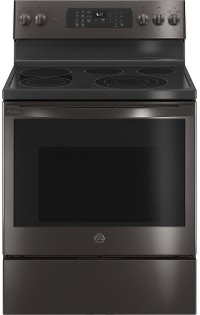 PB935BPTS GE Profile Smart Electric Range with Convection Oven and Air Fry - 30 Inch, 5.3 cu. ft. Black Steel-1