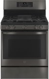 PGB935BPTS GE Profile 30 Inch Smart Gas Range with Convection - 5.3 cu. ft. Black Stainless Steel