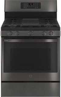 PGB935BPTS GE Profile 30 Inch Smart Gas Range with Convection - 5.3 cu. ft. Black Stainless Steel