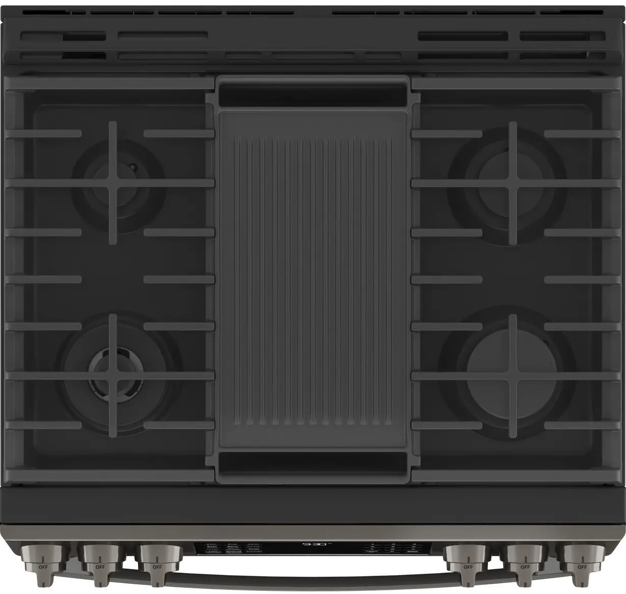 PGS930BPTS GE Profile 30 Inch Slide In Smart Gas Range with Convection - 5.3 cu. ft. Black Stainless Steel-4