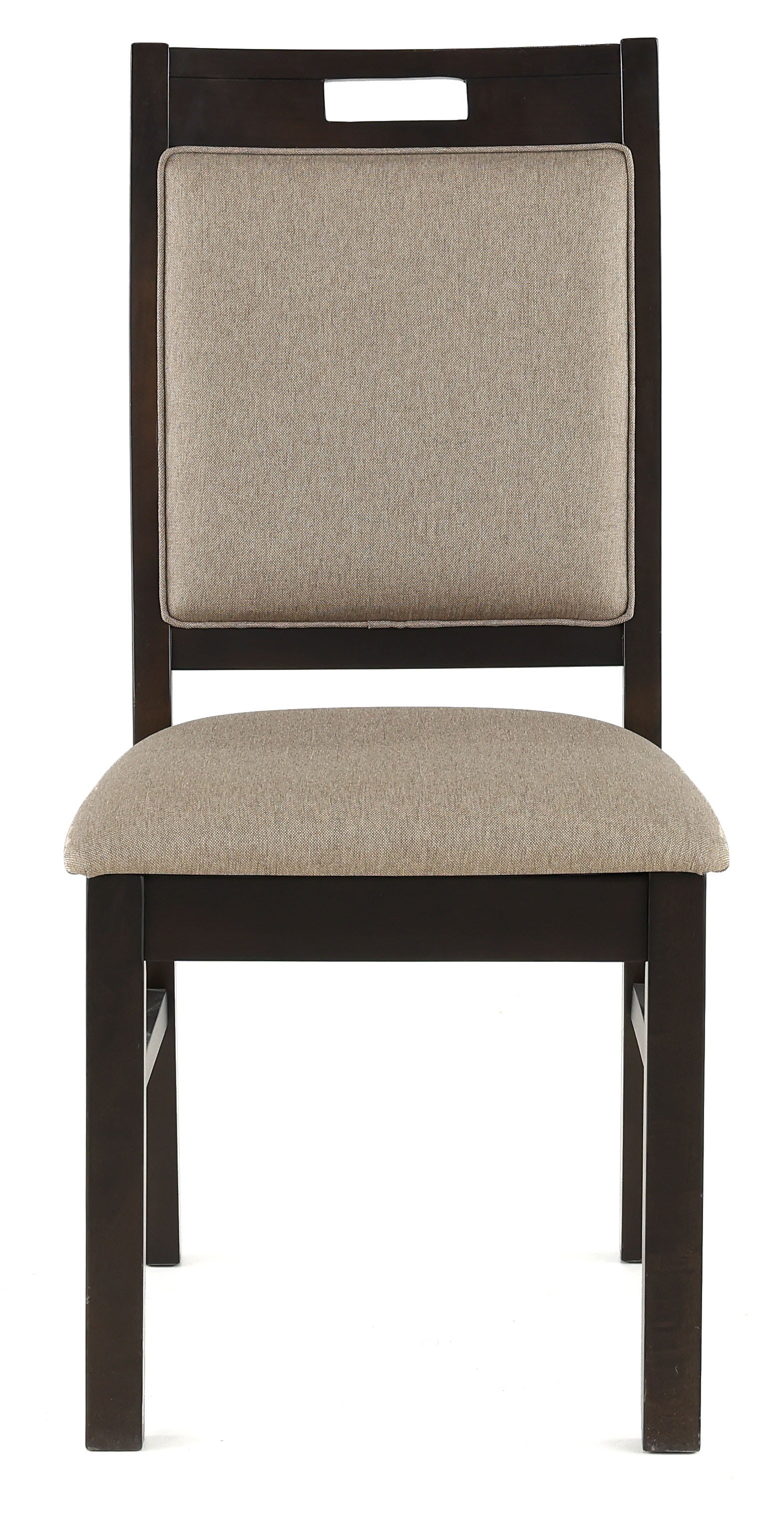 Dark Brown Upholstered Dining Room Chair - Draven-1