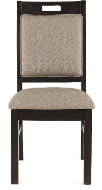 Dark Brown Upholstered Dining Room Chair - Draven