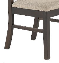 Dark Brown Upholstered Dining Room Chair - Draven-2