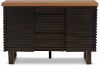 Contemporary Dark Brown Dining Room Sideboard - Draven