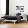12474 Full White Platform Bed- Vito