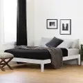 12475 Vito Queen White Platform Bed - South Shore