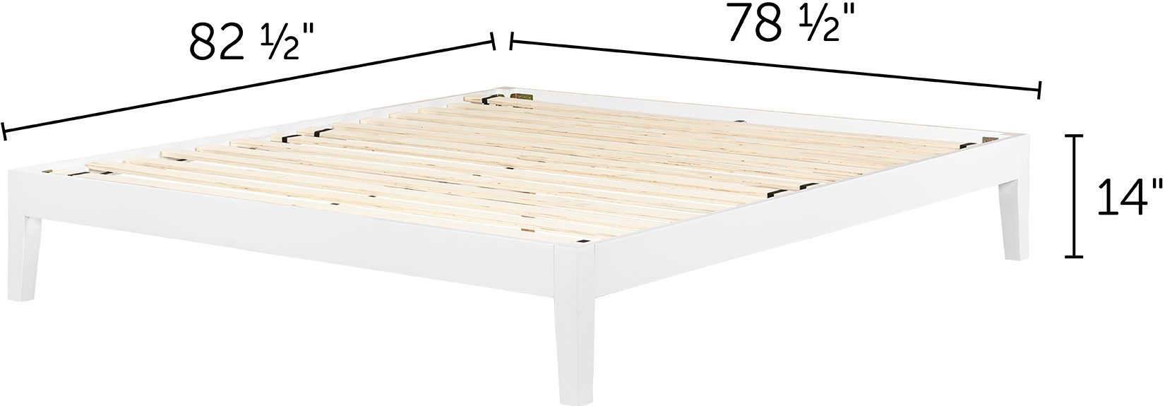 12476 King White Platform Bed- Vito-6