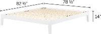 12476 King White Platform Bed- Vito-6
