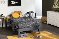 12477 Twin Gray Platform Bed- Vito-3