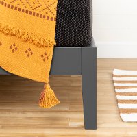 12478 Full Gray Platform Bed- Vito-2
