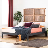 12480 King Gray Platform Bed-Vito