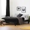 12482 Vito Full Black Platform Bed - South Shore