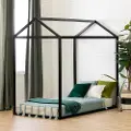 12513 Sweedi Twin Black Wooden House Bed - South Shore