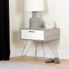 12665 Elm & White Nightstand-Slendel
