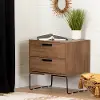 12667 Medium Brown Wood 2 Drawer Nightstand - South Shore