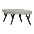 12668 City Life Concrete and Black Coffee Table