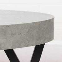 12668 Concrete and Black Coffee Table - City Life-3