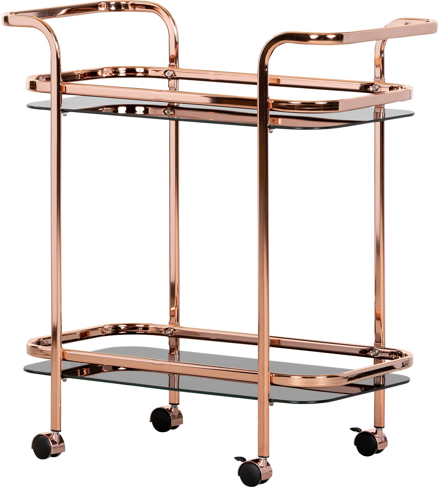 12878 Rose Gold Bar Cart- Maliza-5