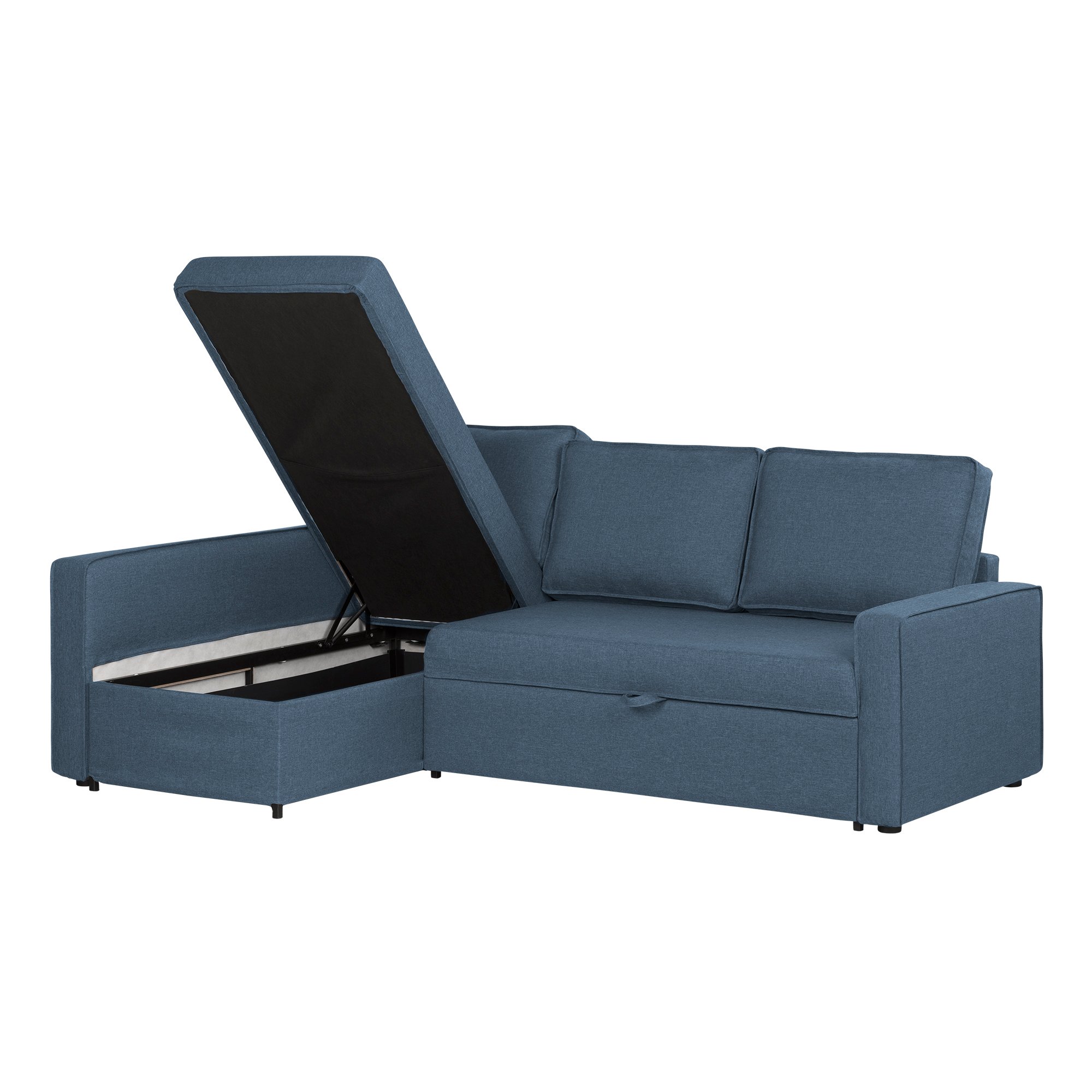 13054 Blue Sofa-Bed With Storage - Live-it Cozy-3