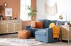 13054 Blue Sofa-Bed With Storage-Live-it Cozy