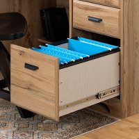 13120 Oak Desk with Hutch - Nordik-5