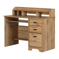 13120 Oak Desk with Hutch - Nordik-8