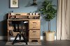 13120 Versa Oak Desk with Hutch