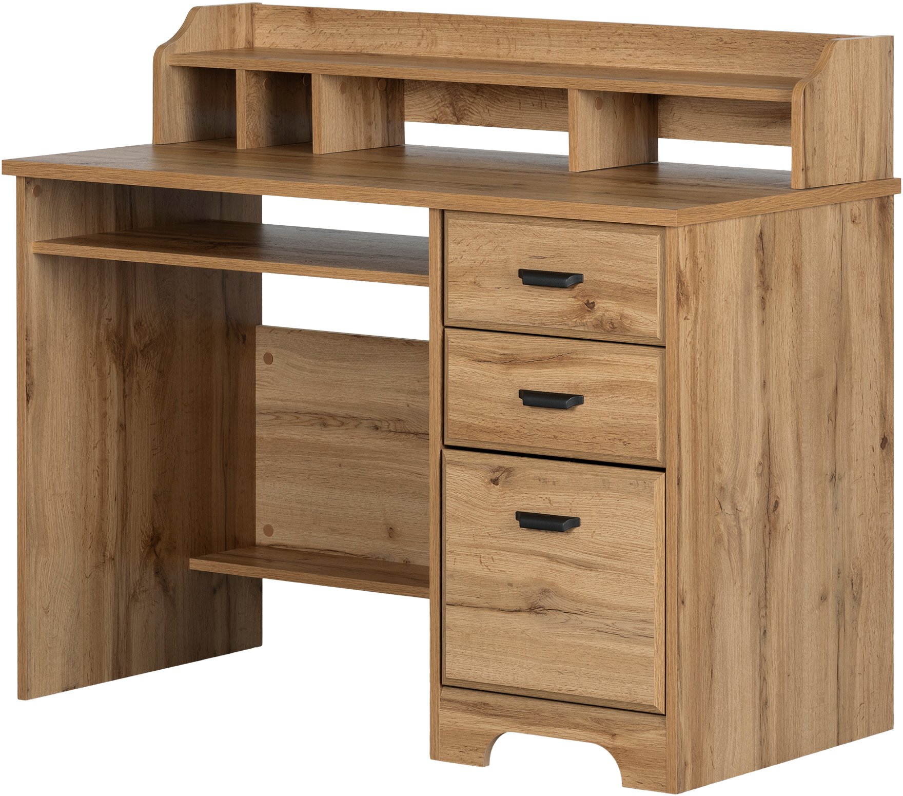 13120 Versa Oak Desk with Hutch-8